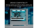ASUS A21/WHT// Micro ATX Computer Case Steel / Plastic / Tempered Glass-White