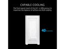 ASUS A21/WHT// Micro ATX Computer Case Steel / Plastic / Tempered Glass-White
