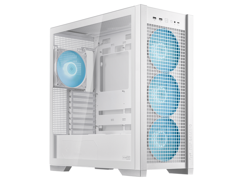 ASUS TUF Gaming GT302 ARGB White Edition ATX Mid-Tower Case Four 140 x 28 mm