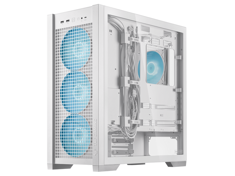 ASUS TUF Gaming GT302 ARGB White Edition ATX Mid-Tower Case Four 140 x 28 mm