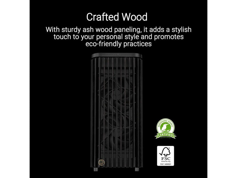 ASUS ProArt PA401 Wood Edition ATX Mid-Tower Case – Tempered Glass,