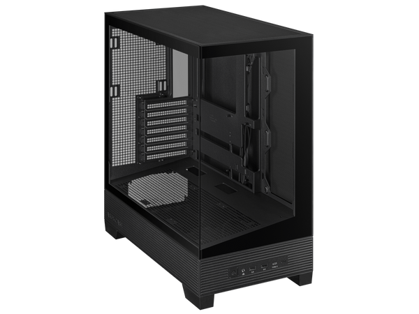 ASUS A31 Black ATX Mid-Tower Gaming Case, Dual-sided tempered glass, Frameless