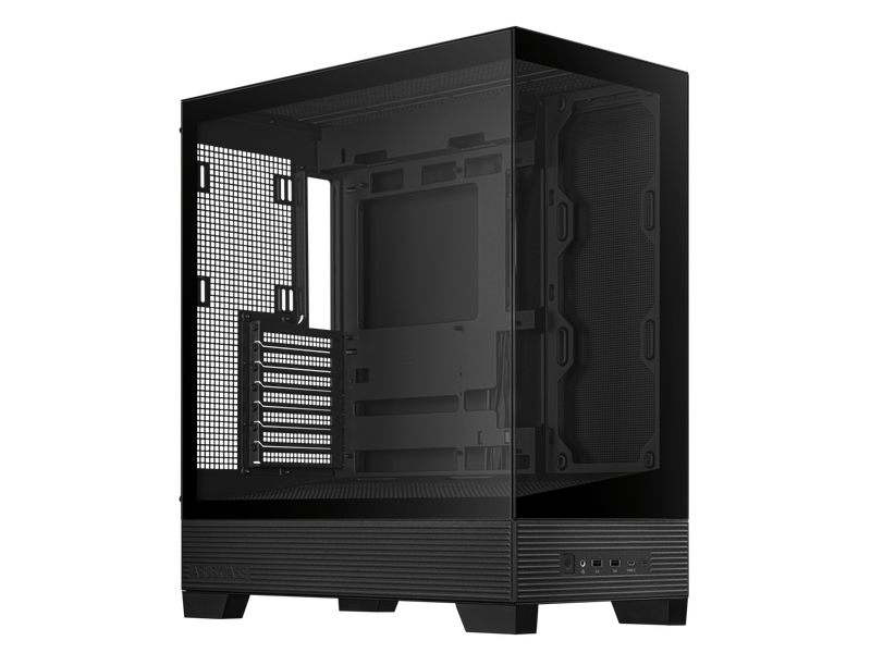 ASUS A31 Black ATX Mid-Tower Gaming Case, Dual-sided tempered glass, Frameless