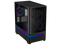 ASUS Prime AP202 ARGB Black mATX case with fully tempered curved glass, supports