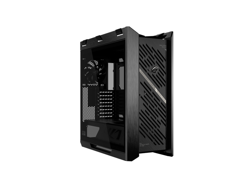 The ASUS ROG Strix Helios II is an EATX mid-tower gaming PC case featuring dual