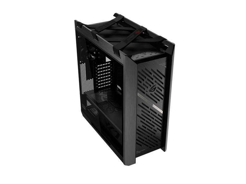 The ASUS ROG Strix Helios II is an EATX mid-tower gaming PC case featuring dual