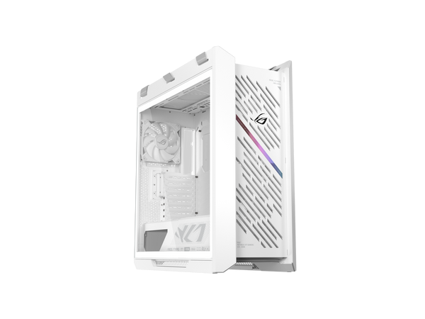 The ASUS ROG Strix Helios II White Edition is an EATX mid-tower gaming PC case