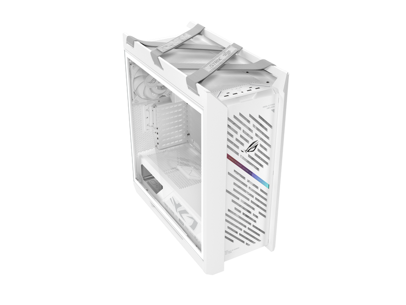 The ASUS ROG Strix Helios II White Edition is an EATX mid-tower gaming PC case