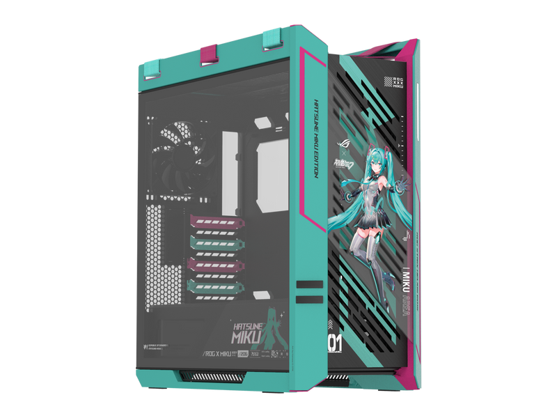 ASUS ROG Strix Helios II Hatsune Miku Edition Gaming PC Case, with Dual Tempered