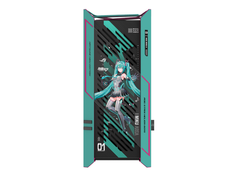 ASUS ROG Strix Helios II Hatsune Miku Edition Gaming PC Case, with Dual Tempered