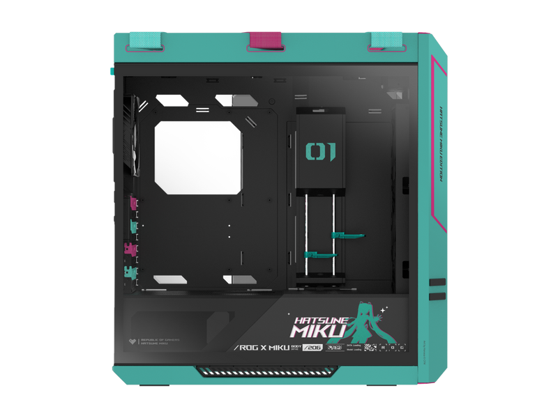 ASUS ROG Strix Helios II Hatsune Miku Edition Gaming PC Case, with Dual Tempered