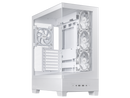 ASUS A31 PLUS White ATX Case offers a panoramic glass design, supports 360mm