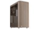 ASUS ProArt PA401 Wood Edition Beige ATX case features a tempered glass panel,