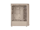 ASUS ProArt PA401 Wood Edition Beige ATX case features a tempered glass panel,