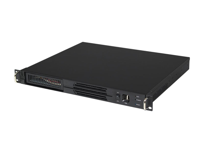 Athena Power RM-1U100DM Black Aluminum / Steel 1U Rackmount Server Case 1