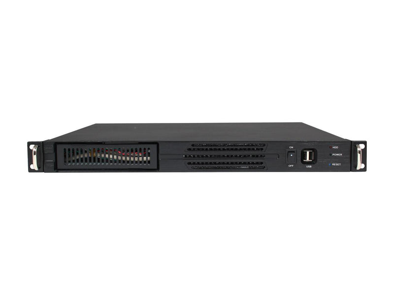 Athena Power RM-1U100DM Black Aluminum / Steel 1U Rackmount Server Case 1