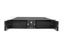 Athena Power RM-DD2U24E608 Black 1.2mm Steel 2U Rackmount Server Case 600W 80