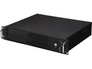 Athena Power RM-2U200HR65U2 Black Brushed Aluminum Front Bezel / 1.2mm SECC 2U