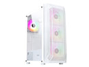 SAMA SAMA-Z4 White Steel / Tempered Glass ATX Mid Tower Computer Case