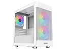 Sama ARGB-Q5-W White USB3.0 Tempered Glass Micro ATX Tower Gaming Computer Case
