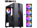 SAMA Sama-M2-TG Black USB3.0 Steel/ Tempered Glass ATX Mid Tower Gaming Computer