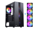 SAMA Sama-M2-TG Black USB3.0 Steel/ Tempered Glass ATX Mid Tower Gaming Computer