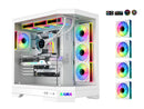 Sama 3021-White Dual USB3.0 and Type C Tempered Glass ATX Full Tower Gaming