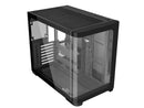 SAMA Mid-Tower PC Case, Curved Tempered Glass, USB Type-C, ATX/MATX/ITX