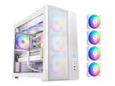 SAMA S50 ATX Mid Tower Case with 4 ARGB PWM Fans&Hub,PPLP A+ High Airflow