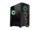 GIGABYTE C301 GLASS - Black Mid Tower PC Gaming Case, Tempered Glass, USB