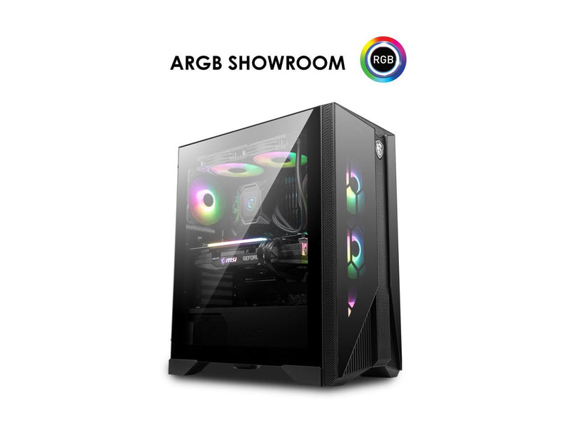 MSI MPG GUNGNIR 120R Black ATX Mid Tower Computer Case