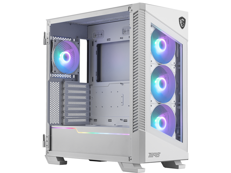 MSI MPG VELOX 100R White SPCC Steel / Laminated Tempered Glass ATX Mid Tower