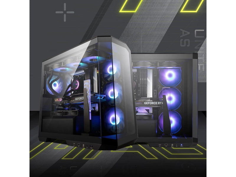 MSI MAG PANO M100R PZ Black Micro ATX Gaming Case, Support Back-Connect
