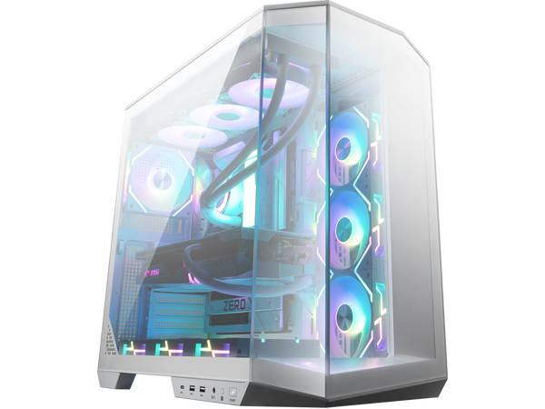 MSI MAG PANO 100L PZ White Project Zero Mid Tower ATX Gaming Case, ABS Plastic,