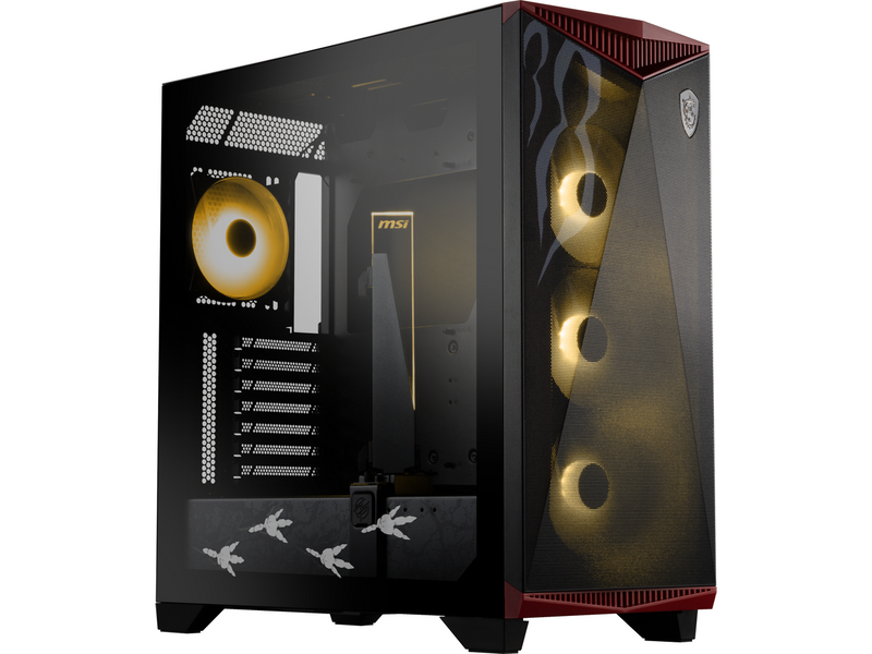 MSI MPG GUNGNIR 300 MONSTER HUNTER EDITION Black / Red Mid Tower Computer Case