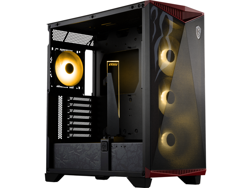MSI MPG GUNGNIR 300 MONSTER HUNTER EDITION Black / Red Mid Tower Computer Case