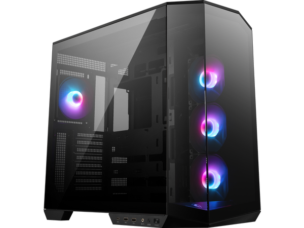 MSI MAG PANO 100R PZ Project Zero Mid Tower ATX Gaming Case, Tempered Glass,