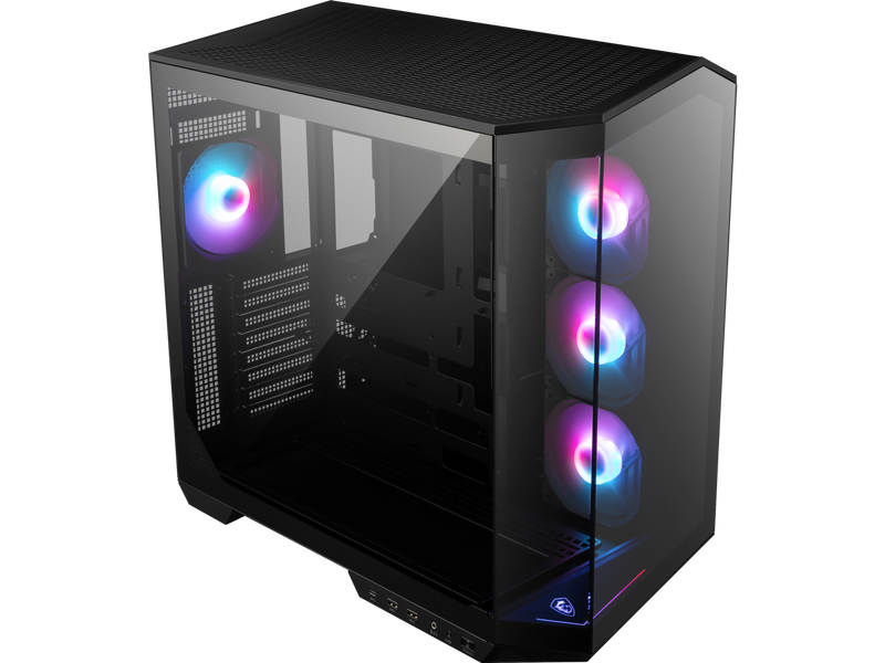 MSI MAG PANO 100R PZ Project Zero Mid Tower ATX Gaming Case, Tempered Glass,