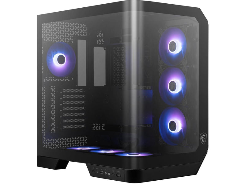 MSI MAG PANO 120R PZ - ATX Mid-Tower Gaming PC Case - 270-degree Tempered Glass