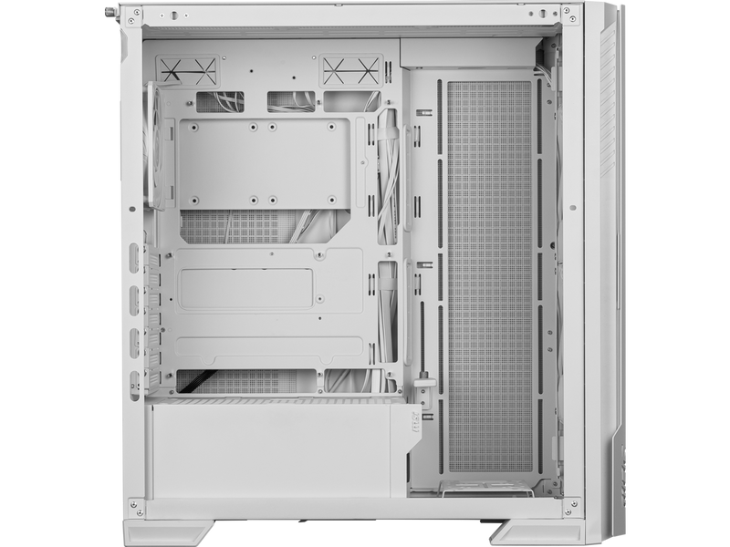MSI MPG Velox 300R Airflow PZ White - Mid-Tower Gaming PC Case - Tempered Glass