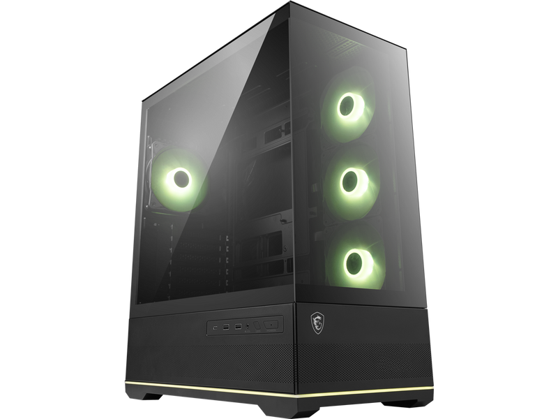 MSI MAG PANO 110R PZ - Mid-Tower Gaming PC Case - Tempered Glass Side Panel - 4