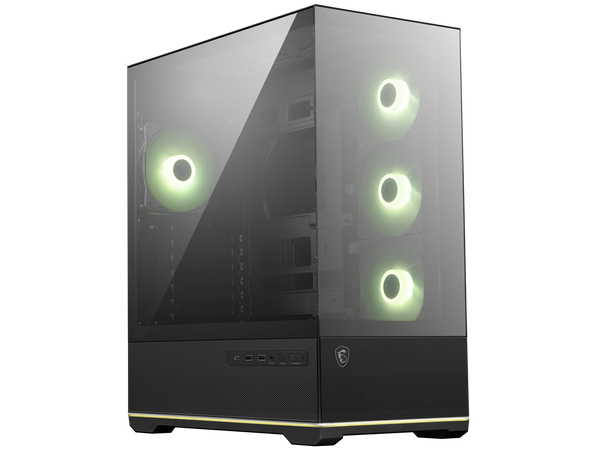 MSI MAG PANO 110R PZ - Mid-Tower Gaming PC Case - Tempered Glass Side Panel - 4