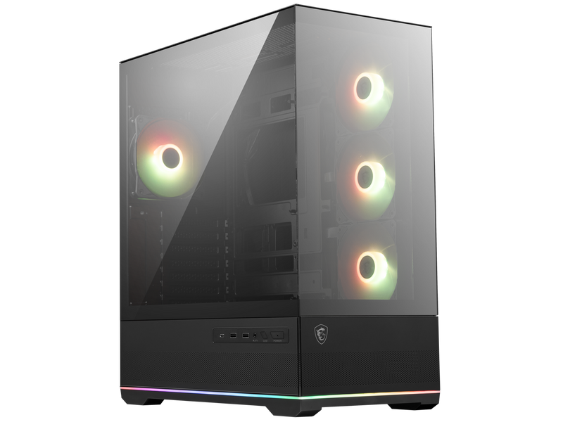MSI MAG PANO 110R PZ - Mid-Tower Gaming PC Case - Tempered Glass Side Panel - 4