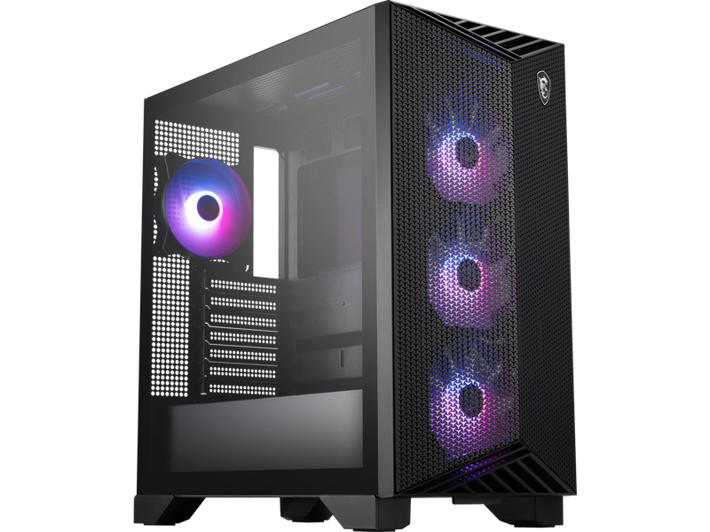MSI MPG GUNGNIR 211R AIRFLOW PZ, Mid-Tower Gaming PC Case, ATX/E-ATX Capacity,