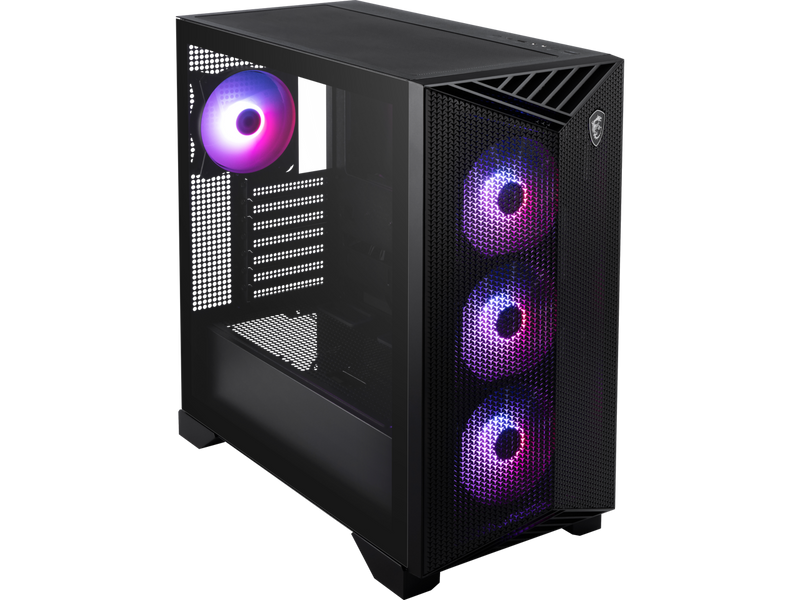 MSI MPG GUNGNIR 211R AIRFLOW PZ, Mid-Tower Gaming PC Case, ATX/E-ATX Capacity,