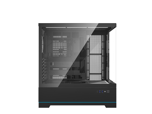 darkFlash DY451 Black Steel / Tempered Glass ATX Black chassis ,0.8mm SPCC Case