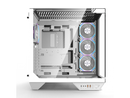 darkFlash DY470 White Steel / Tempered Glass ATX Black chassis ,0.8mm SPCC Case