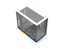 darkFlash FLOATRON F1 Micro ATX Gaming Case, Floating Design Tempered Glass PC