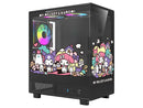 darkFlash DB330M MOTI Mini M-ATX Gaming PC Case, Sanrio Kuromi & My Melody