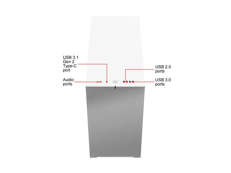 Fractal Design Define 7 White Brushed Aluminum/Steel E-ATX Silent Modular